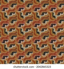 Seamless abstract decorative unique pattern