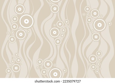 Seamless abstract decorative wavy pattern. Vector Illustration.
