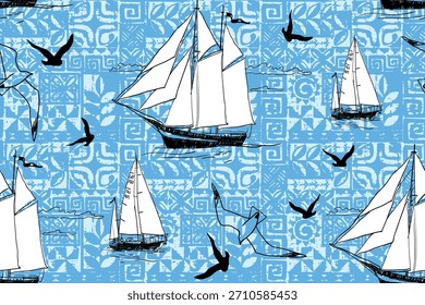 Seamless abstract design for wallpaper, printer fabric, paper print decoration. Vector illustrator.
