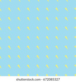 Seamless abstract diagonal geometric pattern with yellow triangles on a light blue background.