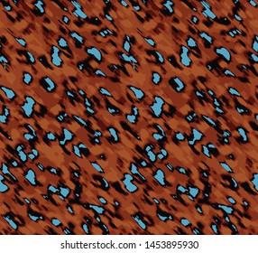 Seamless Abstract Diagonal Leopard Cheetah Skin Vector Pattern Gradient Background