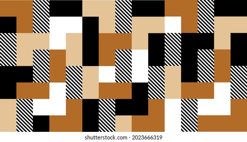 Seamless abstract diagonal stripes, rectangles pattern. EPS10 Illustration
