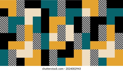 Seamless abstract diagonal stripes, rectangles pattern. EPS10 Illustration
