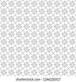 Seamless abstract diagonal tile pattern vector. Design diagonal lines mosaic black on white background. Design print for textile, wallpaper, background, paper. Set 1