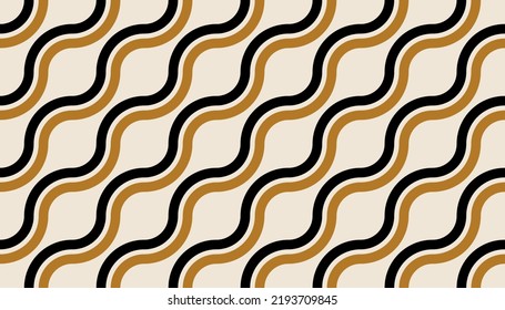 Seamless abstract diagonal wavy pattern. Vector Illustration.