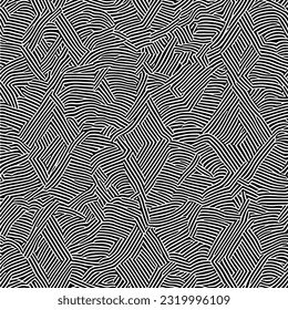 Seamless abstract doodle pattern. Intricate lines for fabric patterns