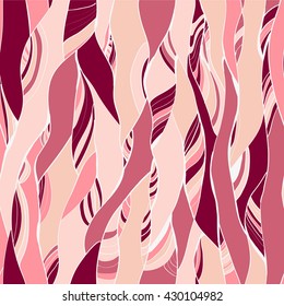 Seamless abstract doodle pattern, wavy background.