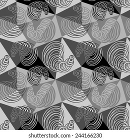 Seamless abstract doodle pattern-model for design of gift packs, patterns fabric, wallpaper, web sites, etc.