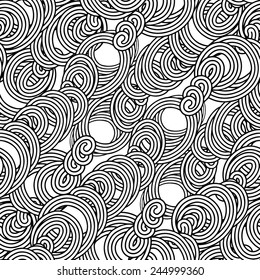 Seamless abstract doodle pattern-model for design of gift packs, patterns fabric, wallpaper, web sites, etc.