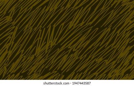 Seamless abstract doodle scribble pattern on gold
