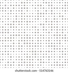 Seamless Abstract dotted background. Halftone effect vector illustration. Black Jewish stars on white background.