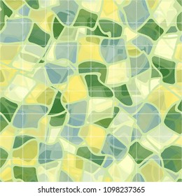 Seamless. Abstract. Editable. Colorful. Marble camouflage covered with a net.