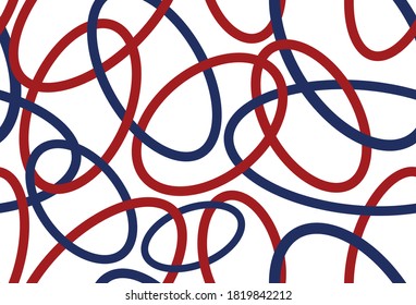 Seamless abstract ellipses pattern on white background. EPS10 Illustration.