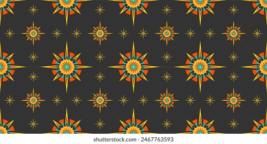 Seamless abstract ethnic geometric pattern vector design.