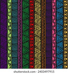 Seamless abstract ethnic pattern. template for textiles, texture, packaging, interior and creative design