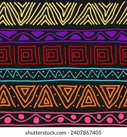 Seamless abstract ethnic pattern. template for textiles, texture, packaging, interior and creative design