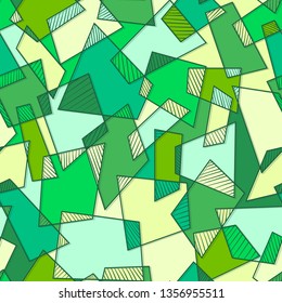 Seamless abstract ethnic pattern.Geometric background with rectangles