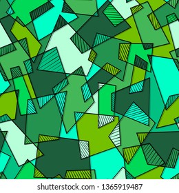 Seamless abstract ethnic pattern.Geometric background with rectangles