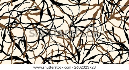 Seamless abstract fabric texture with irregular line pattern. Vector illustration