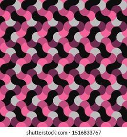 Seamless abstract fish scale textile pattern. Multicolor modern stylish background cover geometric shapes.