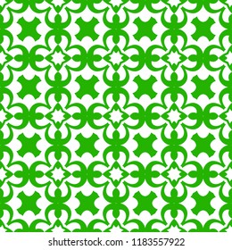 Seamless abstract floral art pattern. Modern vector graphic. Colored deco background. Geometric ornament