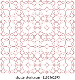 Seamless abstract floral art pattern. Modern vector graphic. Colored deco background. Geometric ornament