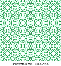 Seamless abstract floral art pattern. Modern vector graphic. Colored deco background. Geometric ornament