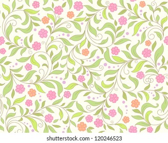 seamless  abstract  floral   background