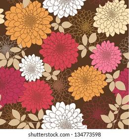 seamless abstract floral background