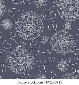 seamless abstract floral  background