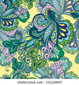 Seamless Abstract Floral Background