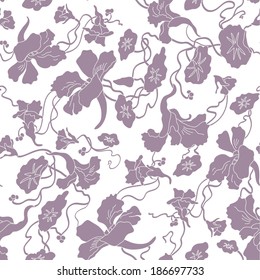 seamless abstract floral  background