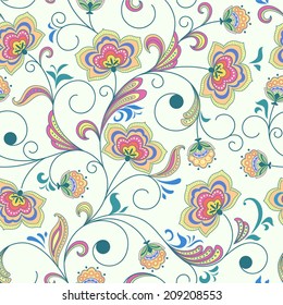 seamless abstract floral background