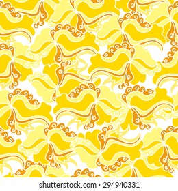 Seamless abstract floral background