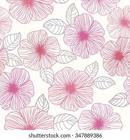 seamless abstract floral background