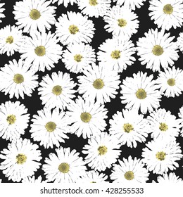 seamless  abstract floral background