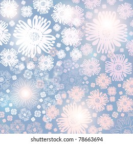 seamless abstract floral background