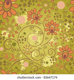 seamless abstract floral background