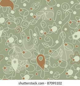 seamless abstract floral background