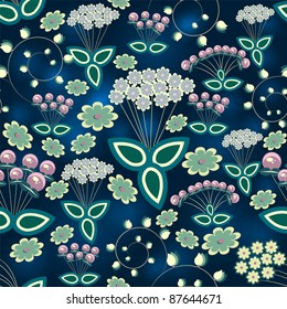 seamless abstract floral background