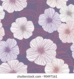 Seamless abstract floral background