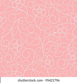 Seamless abstract  floral   background