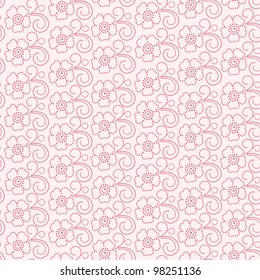 Seamless abstract  floral   background