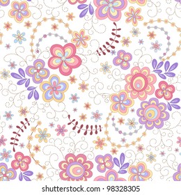 seamless abstract floral background