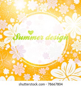 seamless abstract floral background for summer design