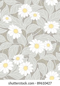 fondo floral abstracto y transparente con flores blancas