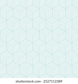 Padrão de treliça floral abstrato sem costura em Aqua