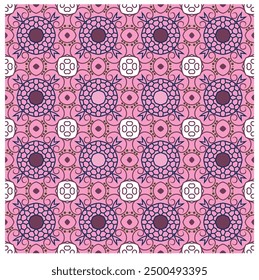 Diseño de patrón de fondo de línea floral abstracta sin fisuras