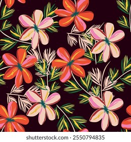 patrón de naturaleza floral abstracto sin fisuras Diseño