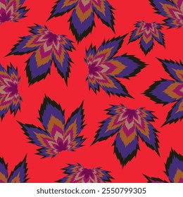 seamless abstract floral nature pattern Design